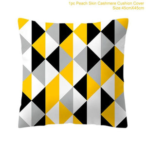 Frigg Yellow Black Geometric Throw Pillows