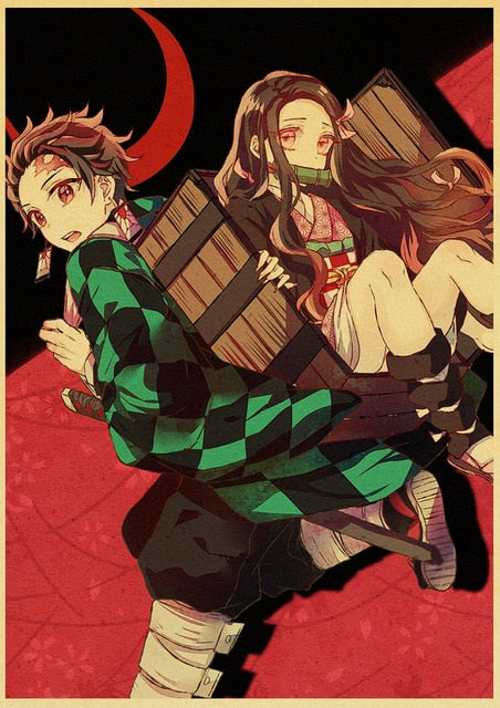 Japanese Anime Demon Slayer Tanjiro And Nezuko Kimetsu No Yaiba