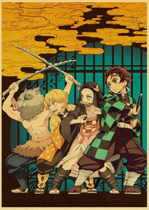 Hot Anime Retro Chainsaw Man Posters – Orange Moon Co.