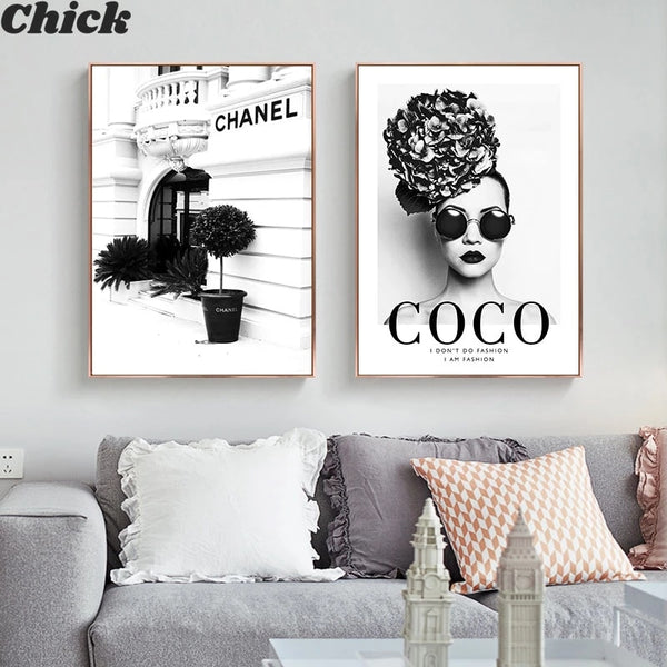 Vogue Coco Quotes Wall Art – Orange Moon Co.