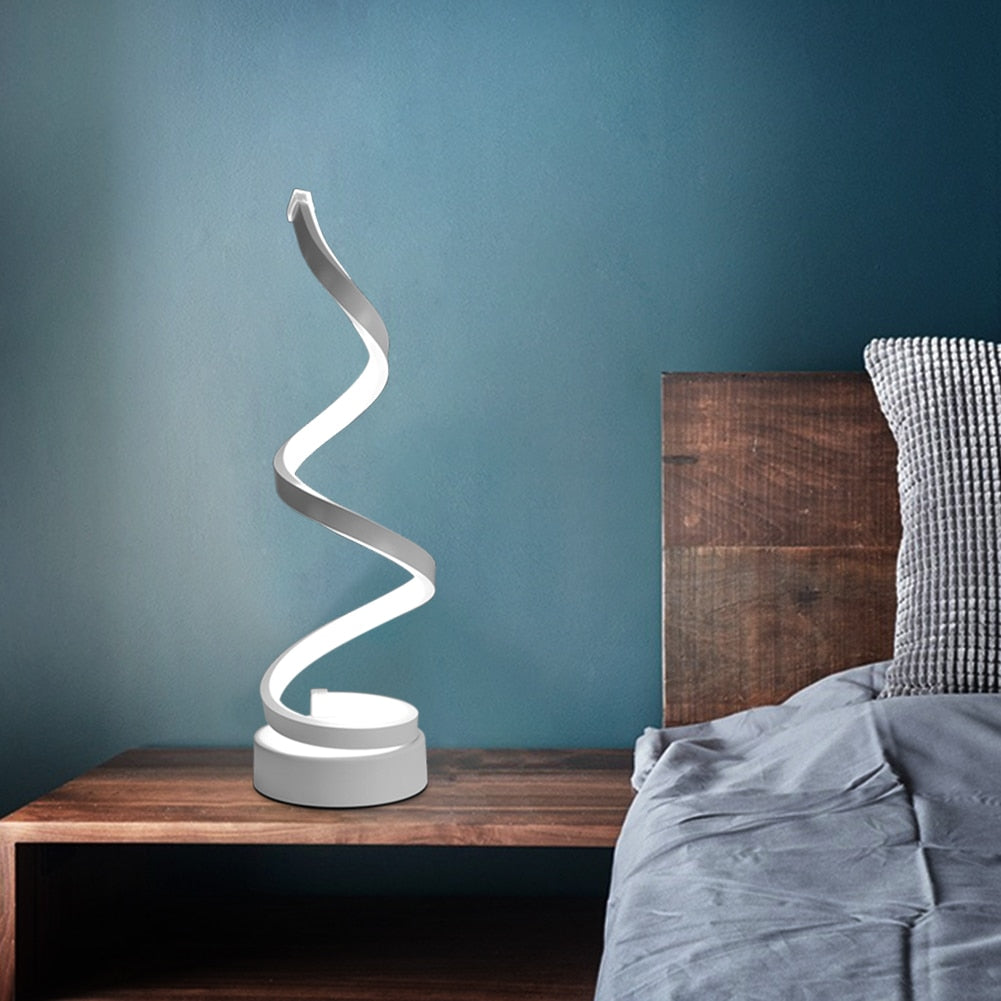 Modern Spiral Table Lamp