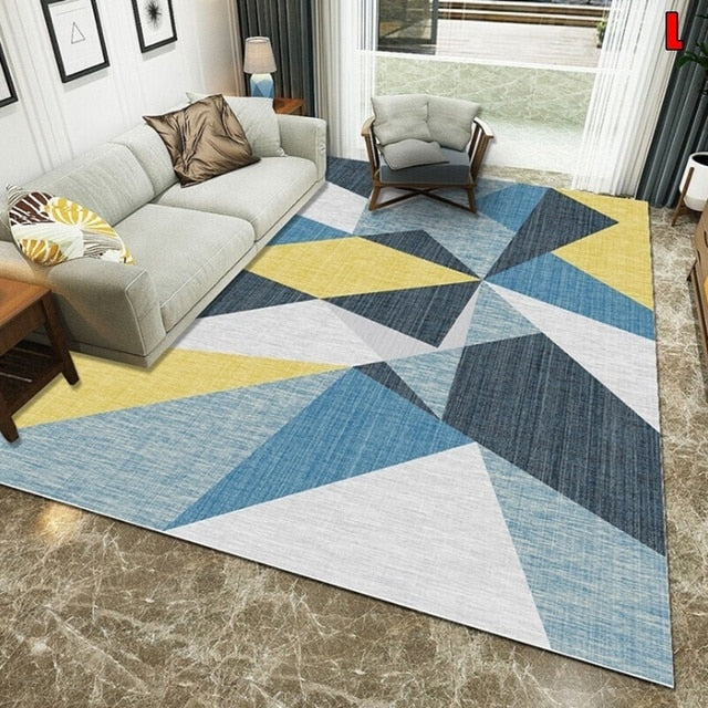 ray's Geometric Printed Modern Rug