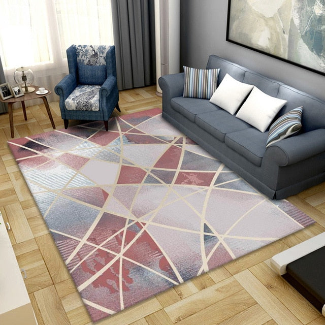 ray's Geometric Printed Modern Rug