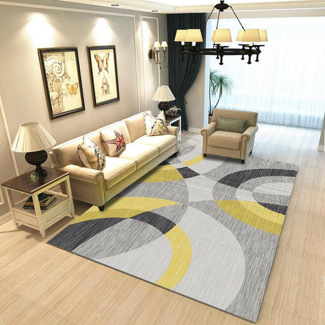 ray's Geometric Printed Modern Rug