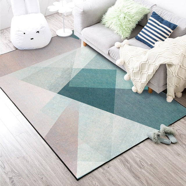 ray's Geometric Printed Modern Rug