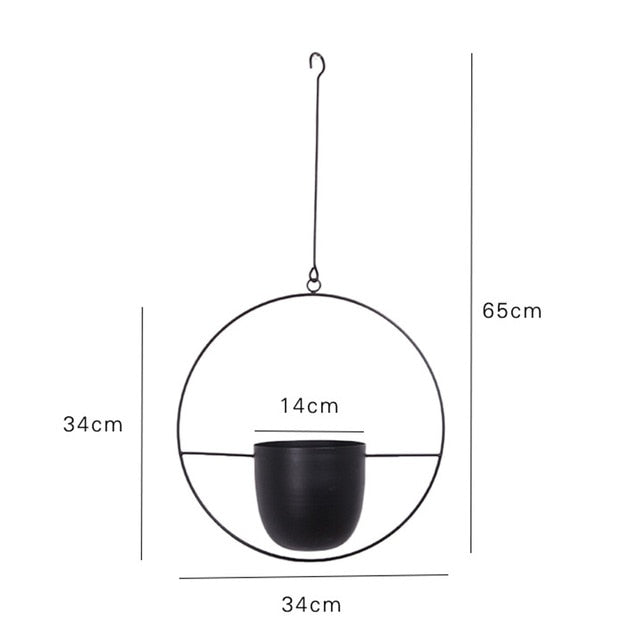 Nordic Chain Metal Hanging Flower Vase