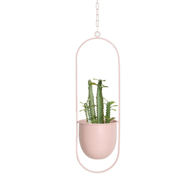 Nordic Chain Metal Hanging Flower Vase