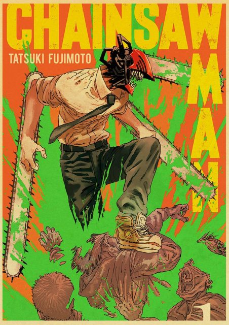 Hot Anime Retro Chainsaw Man Posters – Orange Moon Co.