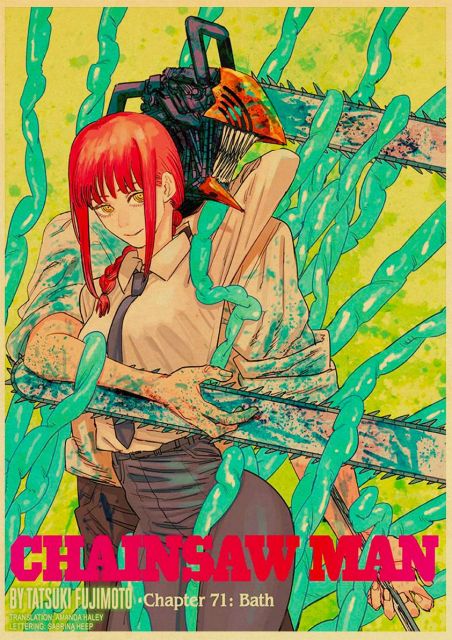 Hot Anime Retro Chainsaw Man Posters – Orange Moon Co.