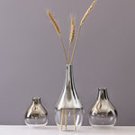 Load image into Gallery viewer, Gradient Dried Glass Silver Flower Vase
