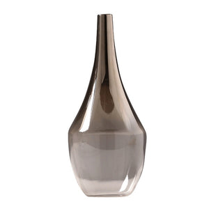 Gradient Dried Glass Silver Flower Vase