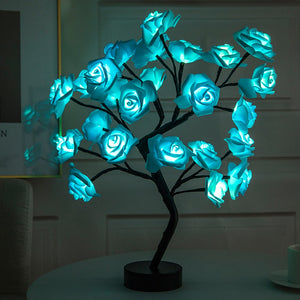 Venice Rose Flower Tree LED Table Lamp