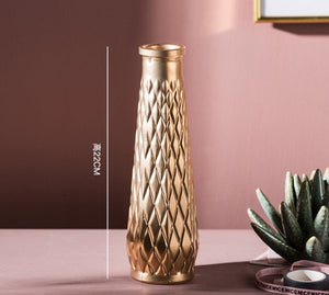 Minimalist Star Gold Luxury Glass Vase