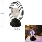 Load image into Gallery viewer, LED Moon Hemp Rope Rattan Lamp
