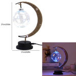 Load image into Gallery viewer, LED Moon Hemp Rope Rattan Lamp
