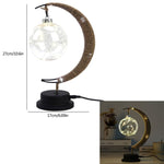 Load image into Gallery viewer, LED Moon Hemp Rope Rattan Lamp
