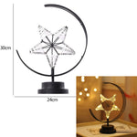 Load image into Gallery viewer, LED Moon Hemp Rope Rattan Lamp
