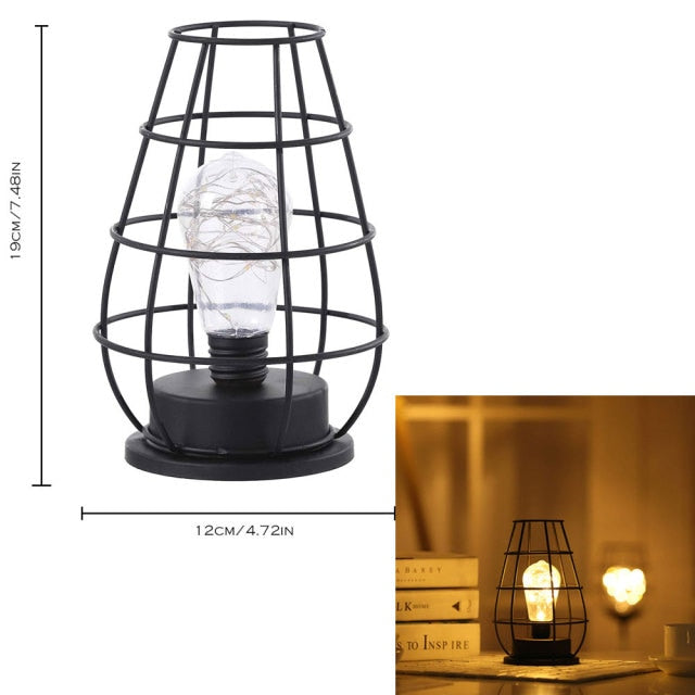 LED Moon Hemp Rope Rattan Lamp