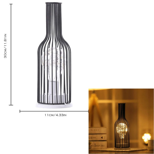 LED Moon Hemp Rope Rattan Lamp