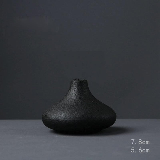 Multi-style Black Ceramic Vase