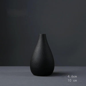 Multi-style Black Ceramic Vase