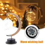 Load image into Gallery viewer, LED Moon Hemp Rope Rattan Lamp
