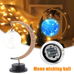 Load image into Gallery viewer, LED Moon Hemp Rope Rattan Lamp
