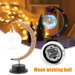 Load image into Gallery viewer, LED Moon Hemp Rope Rattan Lamp
