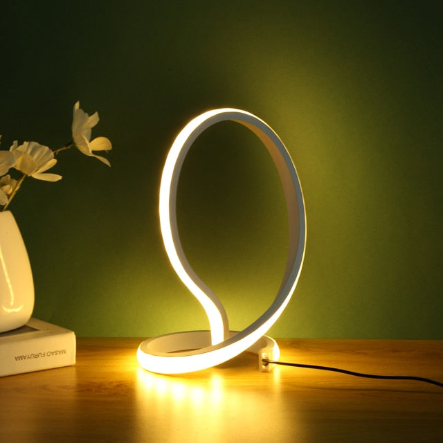 Modern Spiral Table Lamp