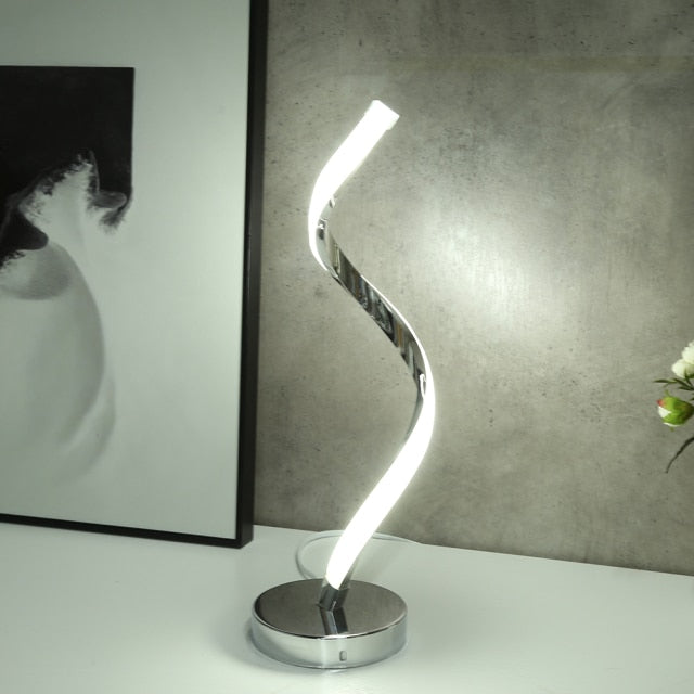 Modern Spiral Table Lamp