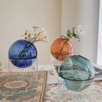 Load image into Gallery viewer, Spherical Hydroponic Transparent Vase
